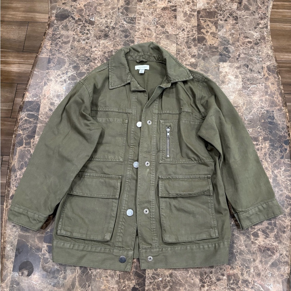 Topshop Green Jacket
